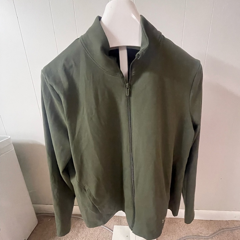 NWT! Under armour army green full zip jacket 1X